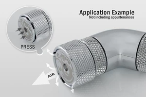 Bitspower G1/4" Air Exhaust Fitting, Silver Shining Bitspower G1/4" Air Exhaust Fitting, Silver Shining
