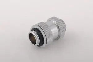 Bitspower G1/4" Adjustable Aqua Link Pipe (22-31mm), Silver Shining