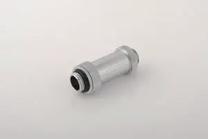 Bitspower G1/4" Adjustable Aqua Link Pipe (41-69mm), Silver Shining
