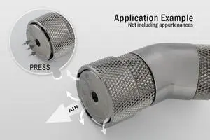 Bitspower G1/4" Air Exhaust Fitting, Black Sparkle
