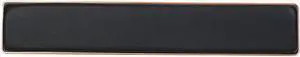Azio Palm Rest Retro Artisan Black Leather w/Copper Alum