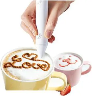 Electronic Latte Art Pen Coffee Food Dessert Deco Pen Hygienic Easy to Use