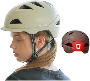 Urban Helmet for Bicycle, Inline Skate Cycling Bike Electric scooter T-Helmet included Taillight