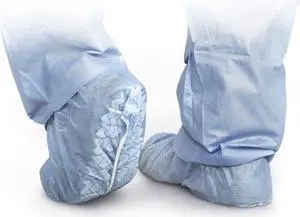 Medline CRI2003 Polypropylene Non-Skid Shoe Covers, Blue, X-Large Case of 100 EA