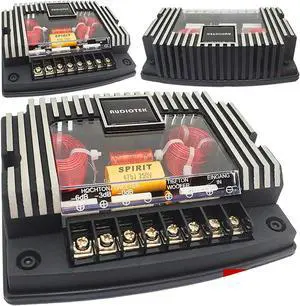 CX3 Max Power 500W 2 Way 4 Ohm Car Audio Passive Crossover Networks (2 Pack) 2 or 4 Channels 2-Way Crossover High and Low Frequency Response