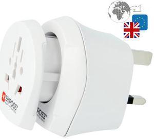 Skross World to Europe and UK White Travel Charging Adapter Combo