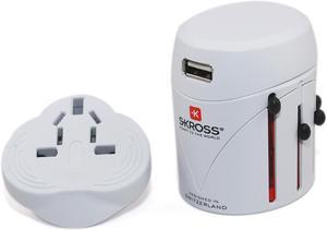 Skross World Adapter Classic USB White 1.300120