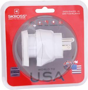 Skross World Travel Adapter Combo for Europe and USA 1.500204