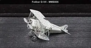 Fokker D-VII Airplane - Metal Works - Building Sets by Fascinations (MMS005)