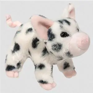Leroy Black Spotted Pig 7 inch - Stuffed Animal by Douglas Cuddle Toys (1541) Leroy Black Spotted Pig 7 inch - Stuffed Animal by Douglas Cuddle Toys (1541)
