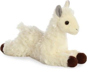 Aurora® - Small White Mini Flopsie - 8" Llama - Adorable Stuffed Animal