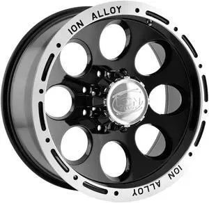 Ion 174 16x10 8x6.5" -38mm Black Wheel Rim 16" Inch