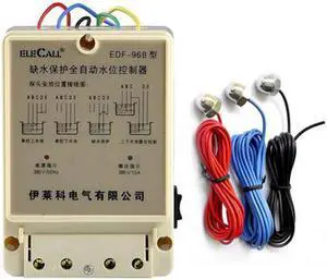 ELECALL EDF-96B AC380V Water Automatic Level Controller Electronic Water Liquid Level Detection Sensor Water Pump Controller - 5M