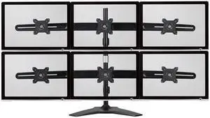 Amer Mounts Stand Based Hex Monitor Mount For Four 15-24