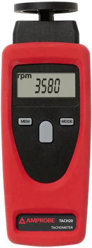 AMPROBE TACH-20 Tachometer,1 to 19,999 rpm