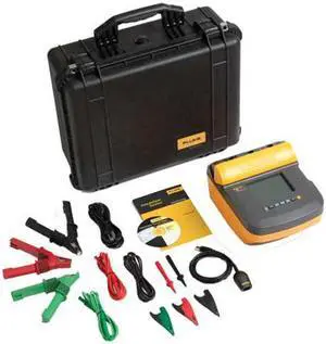 FLUKE FLUKE-1550C/KIT Battery Operated Megohmmeter,5000VDC