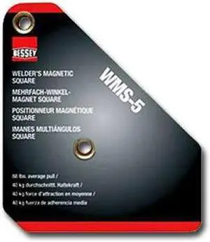 BESSEY WMS-5 Magnetic Welding Square,3-3/4InLx3/4InW