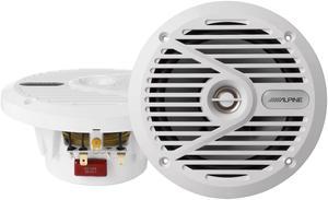Alpine SPS-M601W 6.5” Coaxial 2-Way Marine Speaker – White