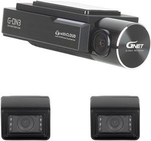 GNET G-ON3T2 3 Channel HDR 1440p Dash Cam with 1080p Exterior IR Right and Left