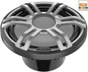 Hertz HMS 12 S2-LD-G 12 2-Ohm Marine Sport RGB LED Subwoofer  Gray Sport Grille