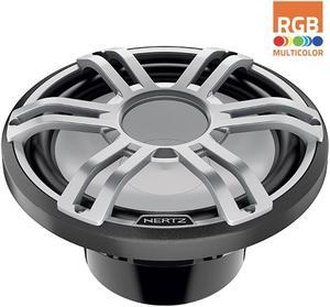 Hertz HMS 12 S4-LD-G 12 4-Ohm Marine Sport RGB LED Subwoofer  Gray Sport Grille