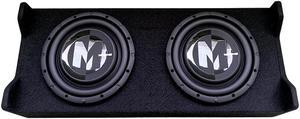 Memphis Audio PRXSE10D1 Shallow Dual Loaded Enclosure with 10 Subwoofers