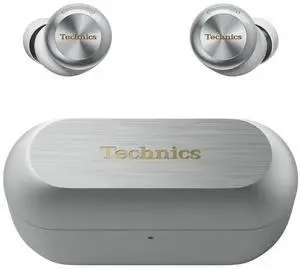 Technics EAH-AZ100 True Wireless Earbuds Silver - Premium Magnetic Fluid Driver, Adaptive ANC, Multipoint Connectivity, Dolby Atmos Support, IPX4 Water Resistance Technics EAH-AZ100 True Wireless Earbuds Silver - Premium Magnetic Fluid Driver, Adaptive ANC, Multipoint Connectivity, Dolby Atmos Support, IPX4 Water Resistance