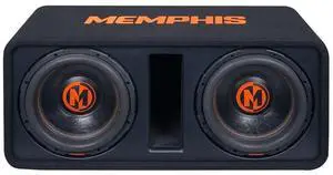 Memphis Audio MJPE12D1 Ported Loaded Dual 12" Subwoofer Enclosure