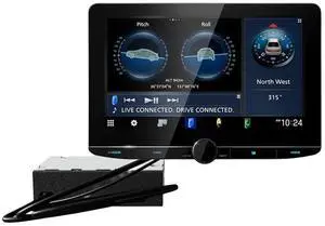 Kenwood eXcelon DAX1050XR HD Direct Replacement Digital Multimedia Receiver with 10.1" Floating Touchscreen Display