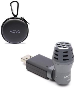 Movo DOM2-USB Mini Omnidirectional USB Computer Microphone for PC and Mac