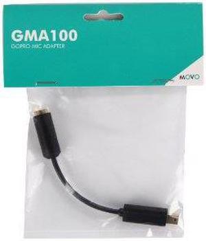 Movo GMA100 3.5mm Female Microphone Adapter Cable to fit the GoPro HERO3, HERO3+ & HERO4 Black, White & Silver Editions