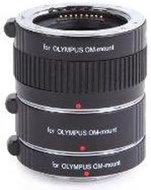 Movo Photo AF Macro Extension Tube Set for Olympus EVOLT Four-Thirds Mount DSLR Camera with 12mm, 20mm & 36mm Tubes (Metal Mount)