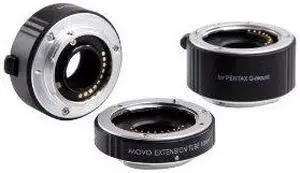 Movo Photo AF Macro Extension Tube Set for Pentax Q Mirrorless Camera System with 10mm, 16mm & 21mm Tubes (Metal Mount)