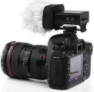 Movo WS-R10 Professional Furry Windscreen with Acoustic Foam Technology for Zoom IQ-6, Tascam DR-07 MKII, Sony PCM-M10 & Rode iXY Portable Digital Recorders