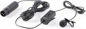 Movo LVM-XLR1 Self-Powered XLR Omnidirectional Lavalier Microphone for Mixers, Recorders, Camcorders & More