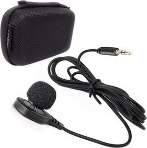Movo LV-M5 Discreet Pin Lavalier Omnidirectional Microphone with 3.5mm TRS Connector - for DSLR Cameras, Camcorders, Recorders