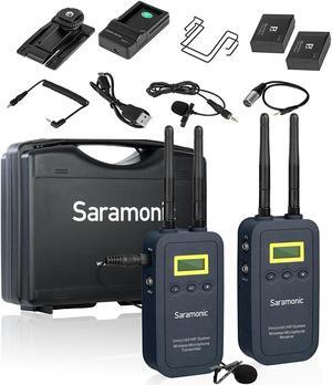 Saramonic VmicLink5 5.8GHz Hi-Fi Wireless Lavalier Microphone System with Bodypack Transmitter & Portable Receiver - for DSLR Cameras, Camcorders, Recorders & Mixers (High Fidelity Audio Transfer)
