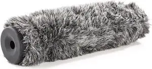 Movo WS-G270 Furry Rigid Windscreen for Microphones 18-23mm in Diameter and up to 10.6" (27cm) Long - Dark Gray