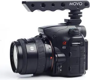 Movo Photo SVH6-SY Video Stabilizing Top Handle / Cold Shoe Extender for Sony Alpha DSLR Shoe