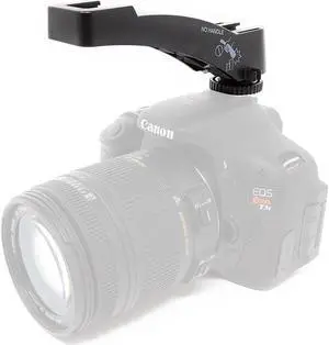 Movo Dual Shoe Riser Bracket to Mount Microphones, Video Lights, Monitors & more to DSLR Cameras