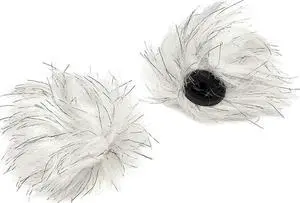 Movo WS-RD12?Dual-Layered Furry Lavalier Microphone Windscreen Fitted for 12mm Lav Mics (2 Pack)