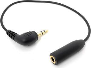 Movo MC4 3.5mm TRRS (Female) Microphone Adapter Cable to 3.5mm TRS (Male) for Cameras & Recorders