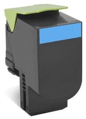 Lexmark 70C00CG TAA Return Program Toner Cartridge - Cyan