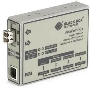 Black Box FlexPoint 1000BASE-T to 1000BASE-SX, LC