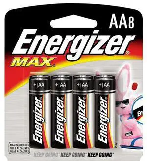 Energizer DQ3377 Multipurpose Battery, Red - Pack of 8