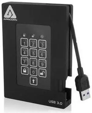 Apricorn Aegis Padlock A25-3PL256-S256F 256 GB External Solid State Drive