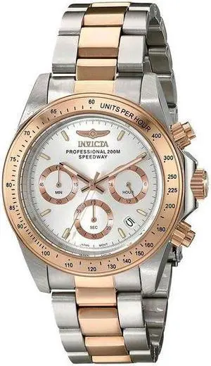 Invicta Men's 17030 Speedway Chronograph & Silver Dial & Two Tone Stainless Steel