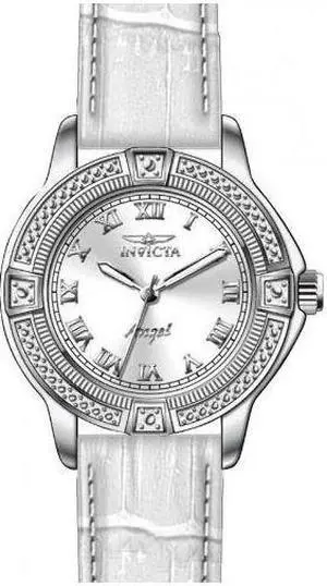 Invicta Women's 14933 Angel Quartz 3 Hand Silver Dial Watch