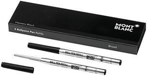 Montblanc Ballpoint Pen Refill Mystery Black B (bold), 2 pieces 116191