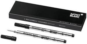 Montblanc Rollerball LeGrand Refills (B) Mystery Black 113840 / Pen Refills for Meisterstück LeGrand Rollerball Pens with a Broad Tip / 2 x Black Pen Cartridges